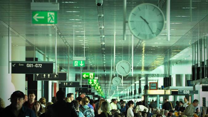 Airport Crowd Traveling Visa Waiver